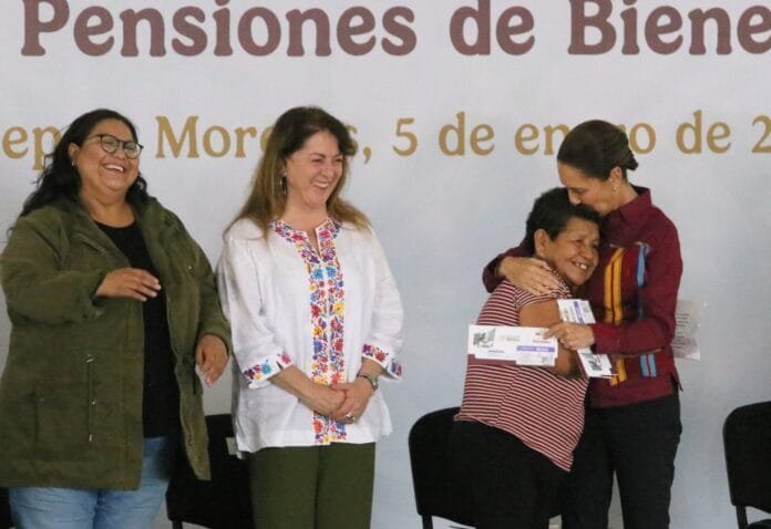 Entrega Sheinbaum Pensiones del Bienestar en Morelos