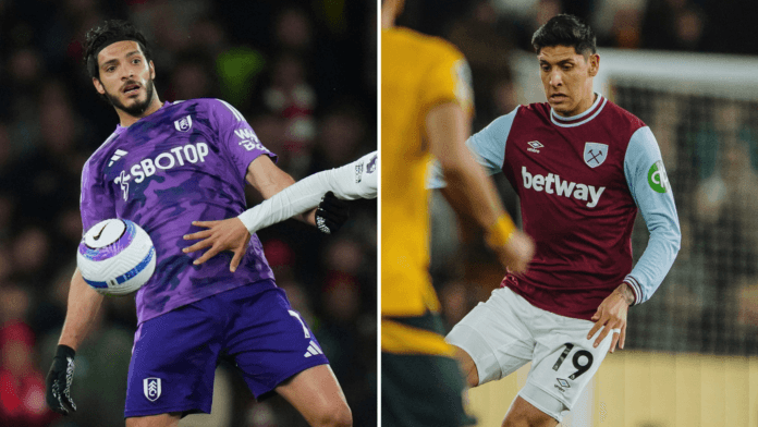 Raúl Jiménez y Edson Álvarez, presentes en las derrotas de Fulham y West Ham en la Premier League