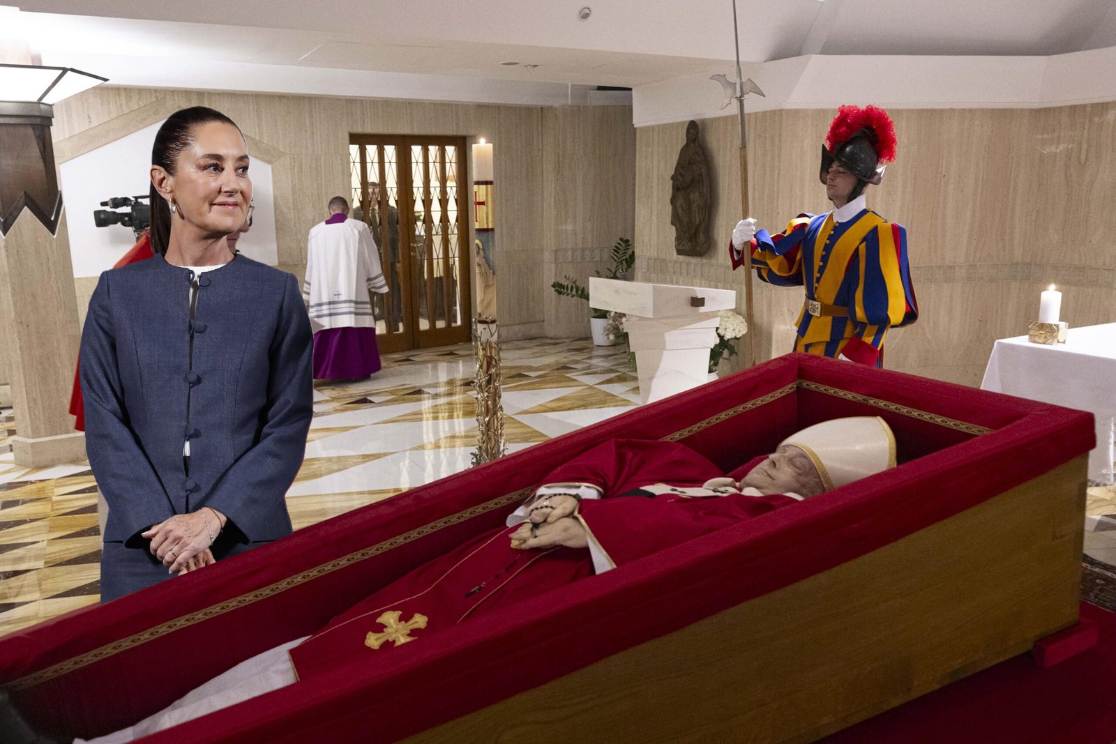 ¿Por qué Claudia no va al funeral del Papa?