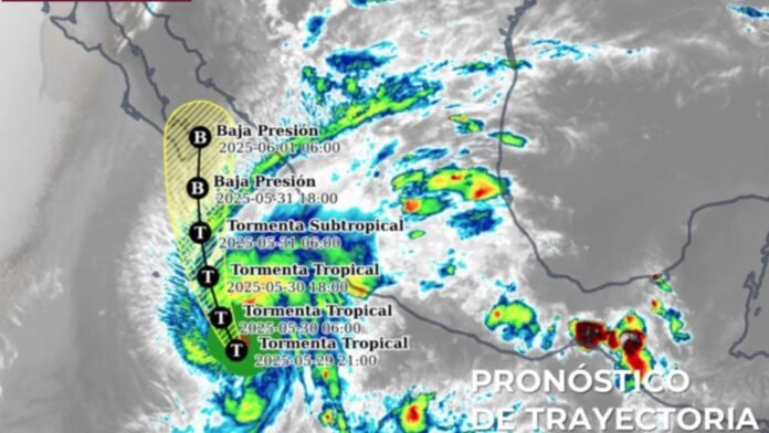Tormenta tropical ‘Alvin’ se intensifica; afectará a estados de México con lluvia