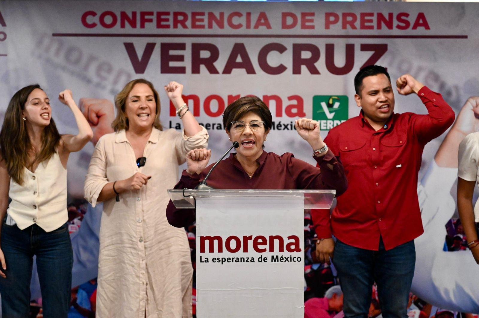 Morena rompe hegemonía del PAN y PRI en Veracruz: Rosa María Hernández lidera con ventaja histórica