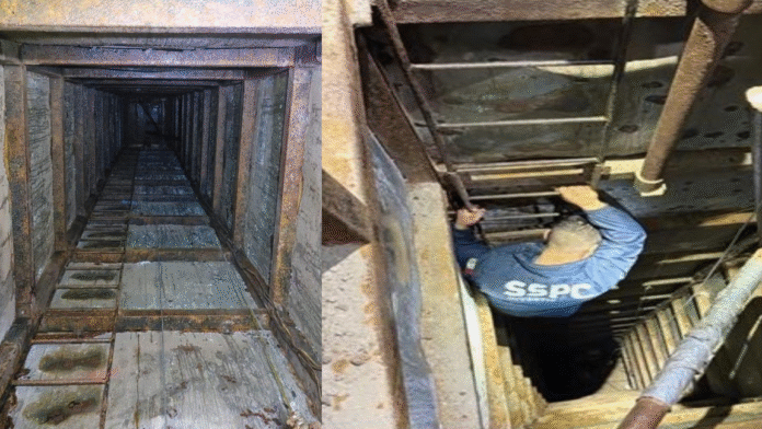 Descubren túnel de 600 metros entre Tijuana y San Diego utilizado para narcotráfico