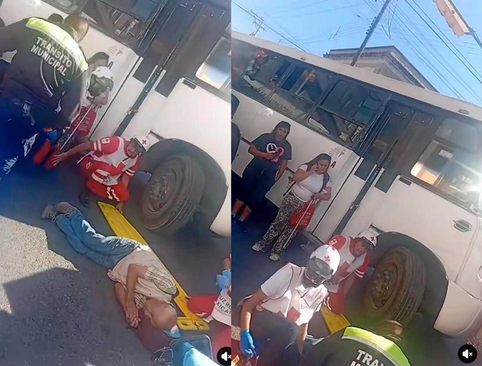 Muere hombre que fue atropellado por camión urbano en el centro de Saltillo