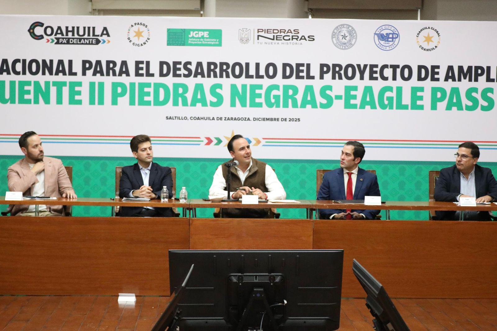 Coahuila: Alistan con Eagle Pass ampliación del Puente Internacional II