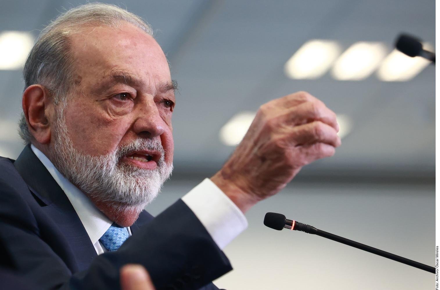 Propone Slim invertir 25% del PIB; hoy es de 22%