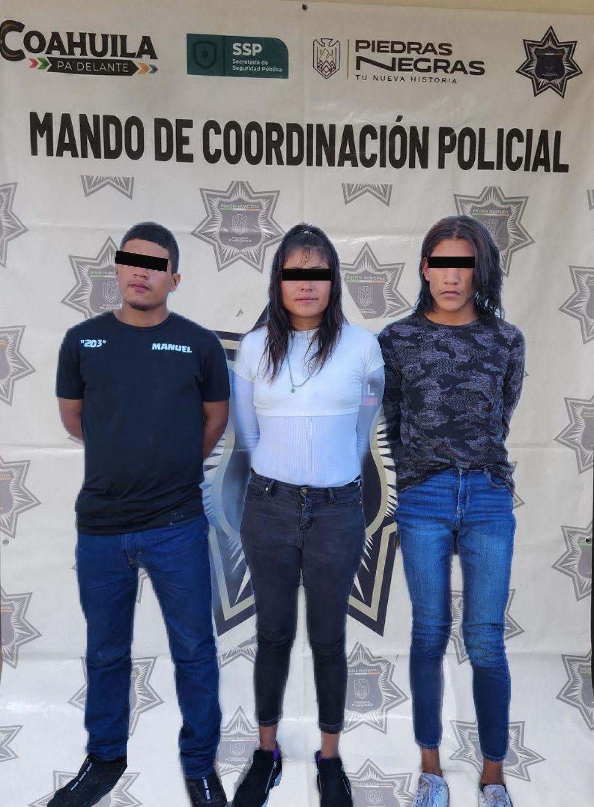 Consignan a tres detenidos por daños y amenazas en colonia de Piedras Negras