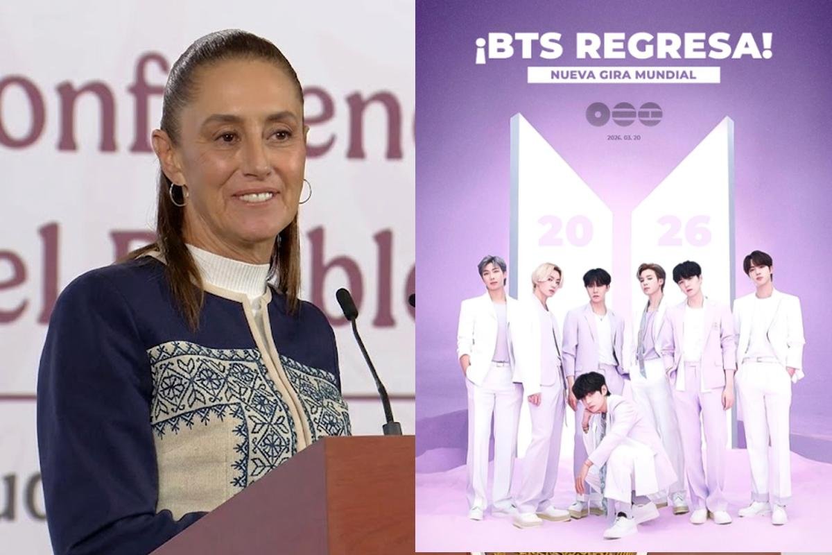 ‘Qué bueno que vienen’... Sheinbaum califica de histórica la llegada BTS a México y Profeco aclara venta de boletos