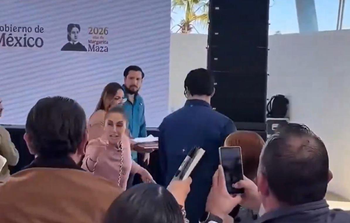 Sheinbaum admite llamado firme a diputados de BC tras gira en San Quintín y video viral